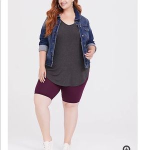 Torrid Purple Biker Short